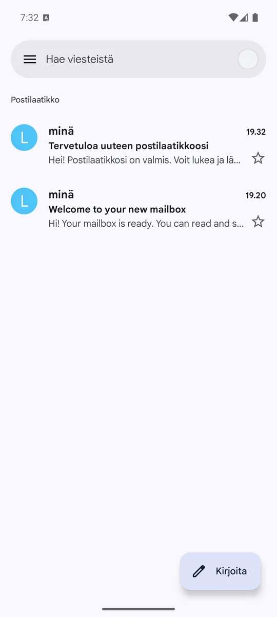 Viestisi Gmail-sovelluksessa